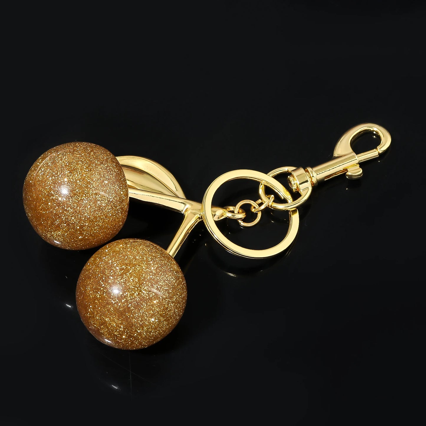 Fashion Delicious Red Cherry Keychain Summer Fruits Cherries Pendant Keyring For Women Men Jewelry Bag Accessories Gift - Fui Fuiu Jewelry