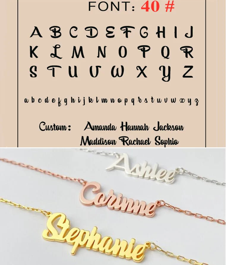 Custom Name Necklace Personalized Golden Choker Stainless Steel Necklaces For Women Man Customized Jewelry Couple Gift - Fui Fuiu Jewelry