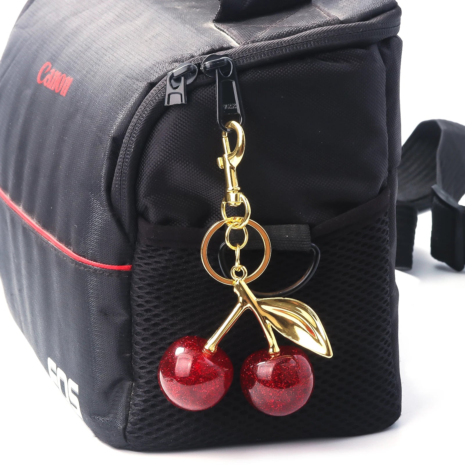 Fashion Delicious Red Cherry Keychain Summer Fruits Cherries Pendant Keyring For Women Men Jewelry Bag Accessories Gift - Fui Fuiu Jewelry