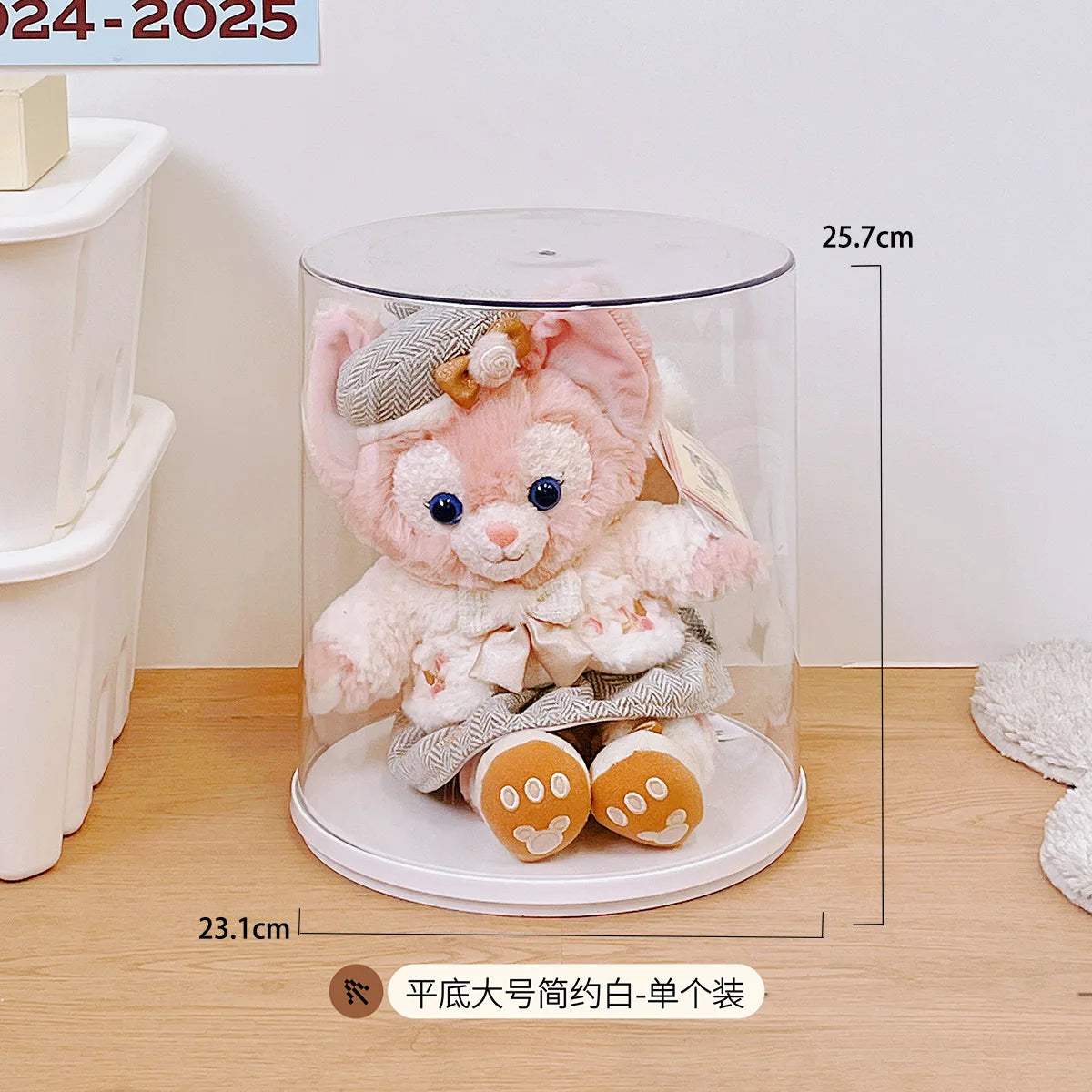 Labubu Pendant Display Box Rotating Transparent Labubu Doll  Storage Blind Box Storage Display Dustproof And Moisture-Proof - Fui Fuiu Jewelry