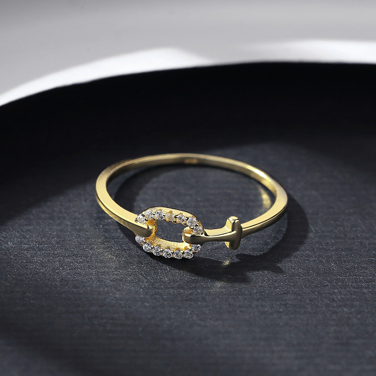 Ring Female S925 Sterling Silver Micro Inlaid Zircon anillos ring