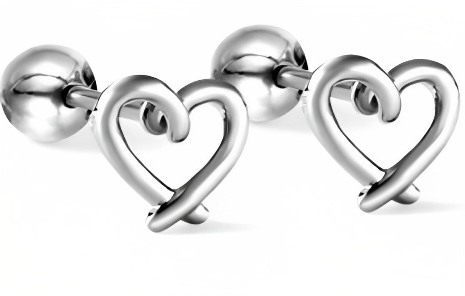 Little heart studs