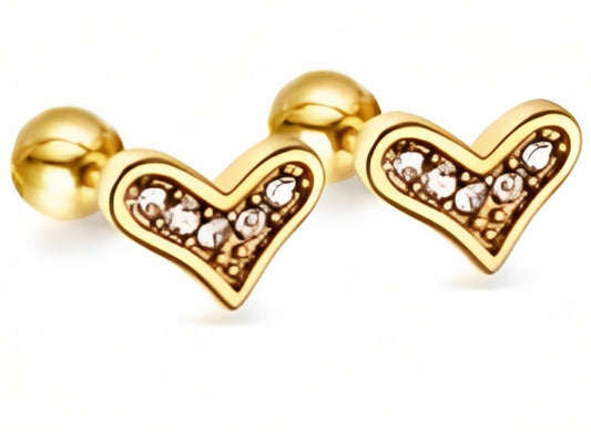 Little heart with zirconia studs