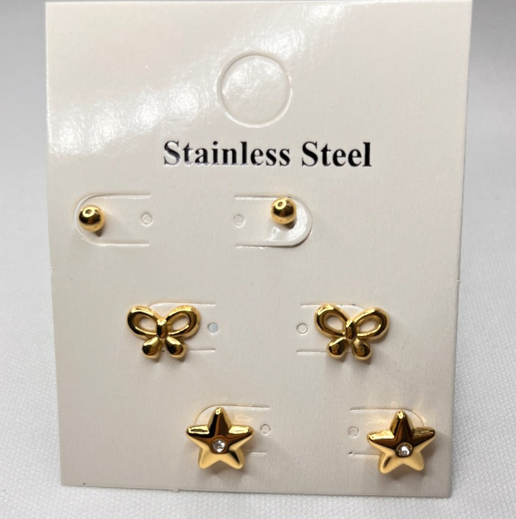 Women's Premium Niche Earrings studs aretes pequenos para Damas