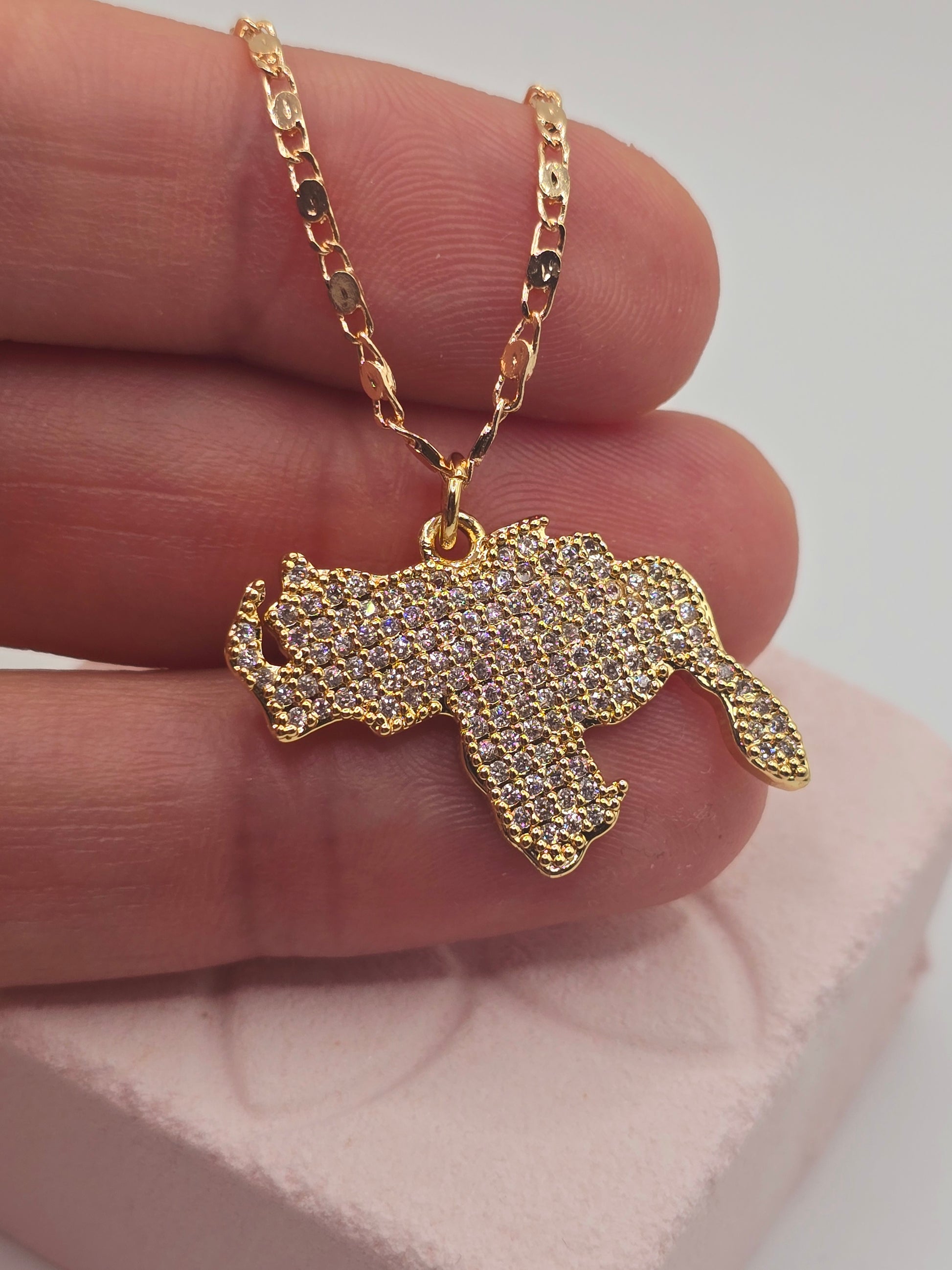 Cadenas de mapa de Venezuela necklaces - Fui Fuiu Jewelry