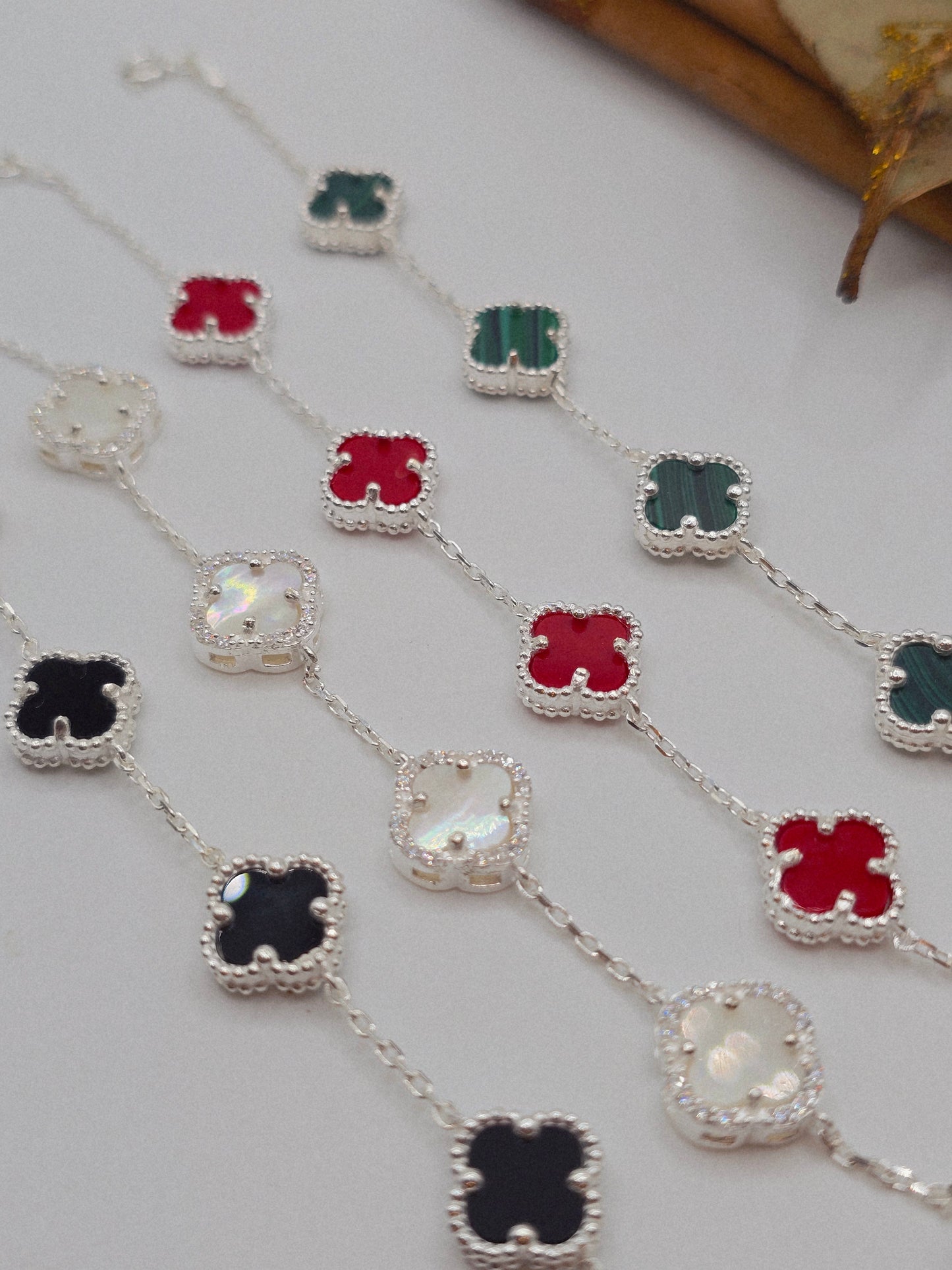 Bracelets 925 Sterling Silver Plata pulsera flor