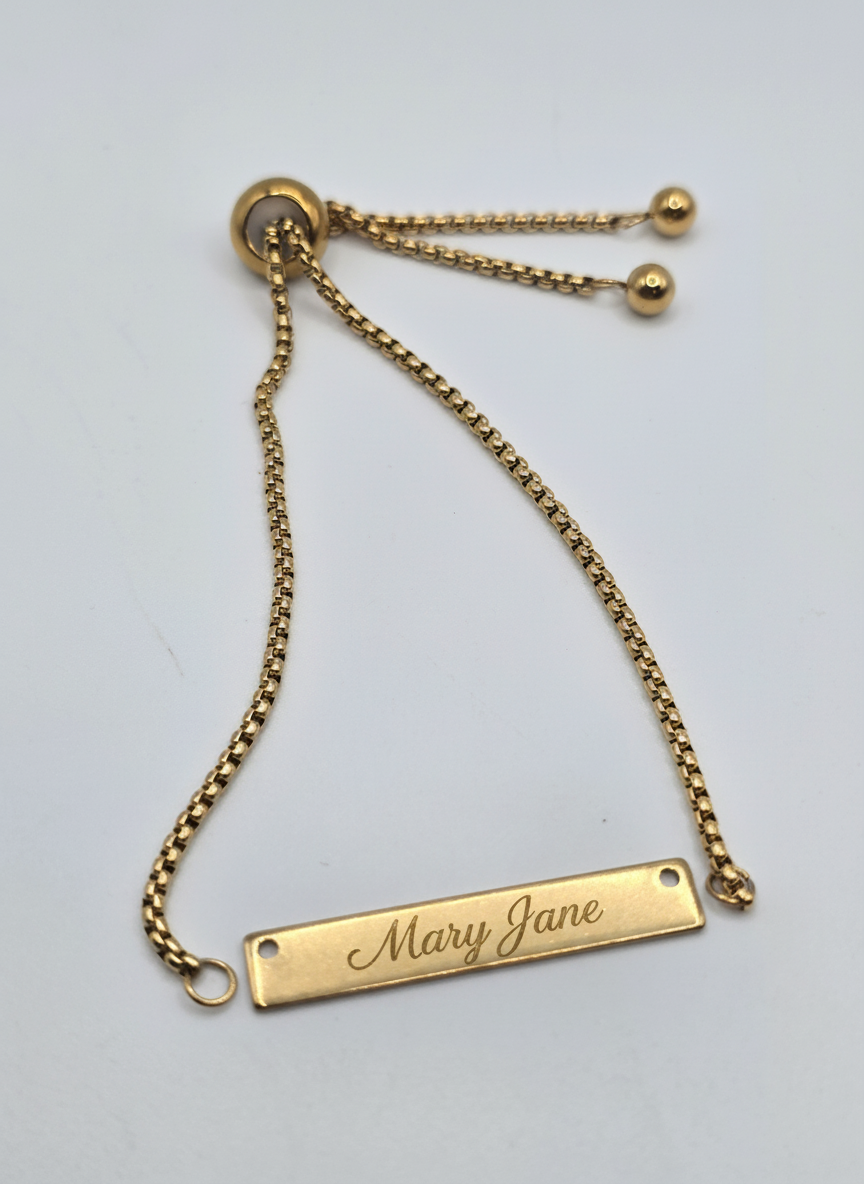 Personalized Name Bracelet ajustable  – Elegant & Unique  pulseras Personalizados – Grabado Único y Elegante
