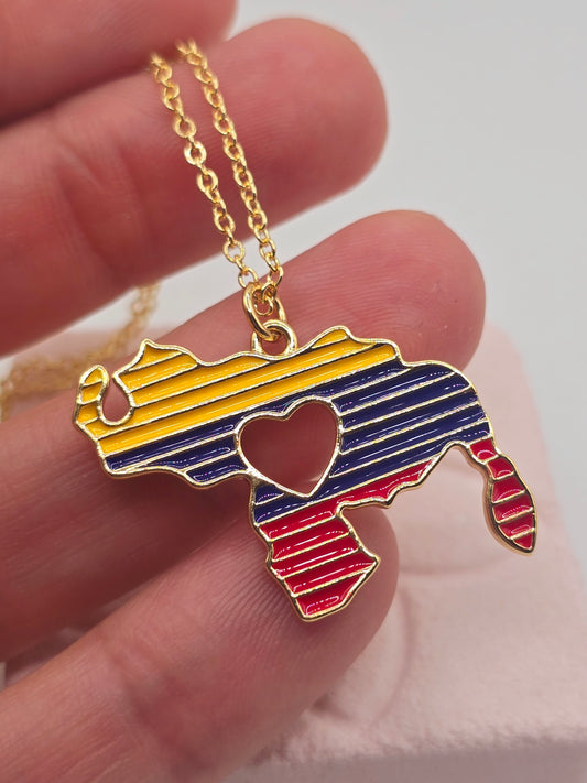 Cadenas de mapa de Venezuela necklaces - Fui Fuiu Jewelry