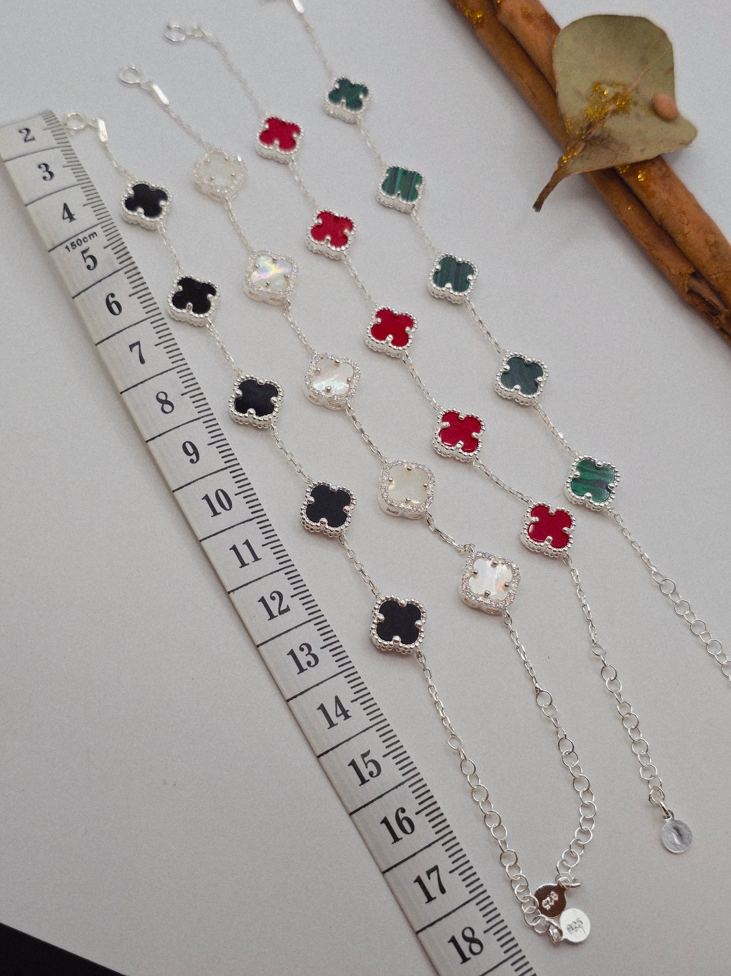 Bracelets 925 Sterling Silver Plata pulsera flor