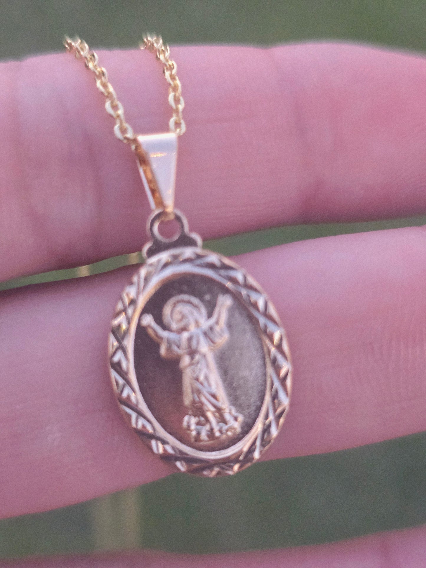Divino niño necklace 14K Gold Filled, cadena virgen de Gudalupe. 14K Oro Laminado