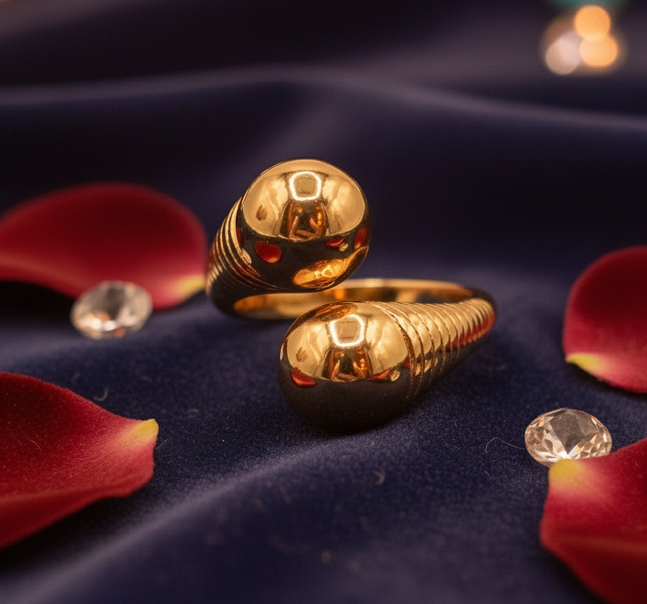 Deborah ring gold plated 18K Anillo en baño 18K