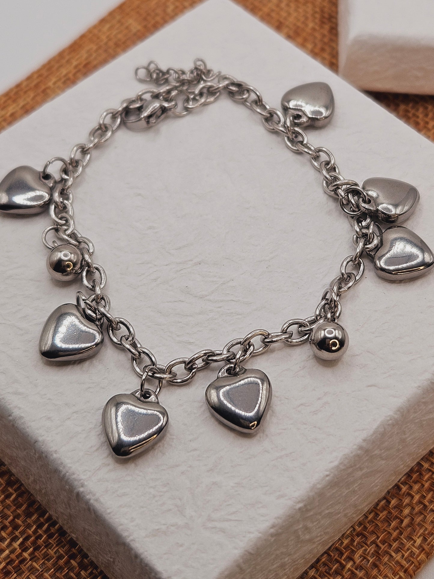 Chunky hearts bracelets