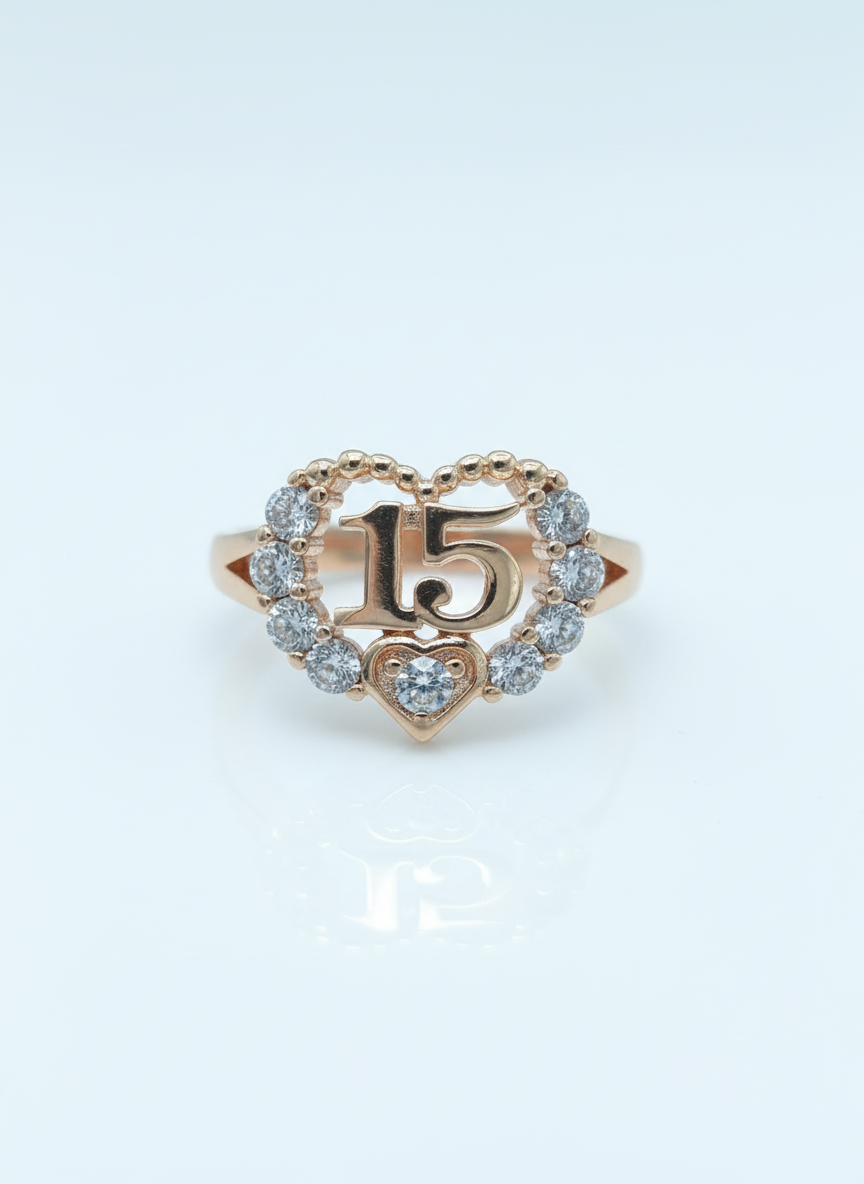 15's ring anillo quinceañera 15