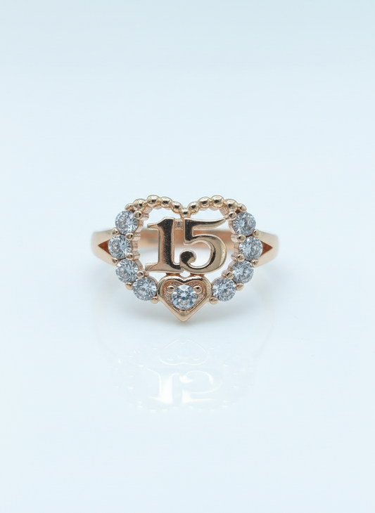 15's ring anillo quinceañera 15
