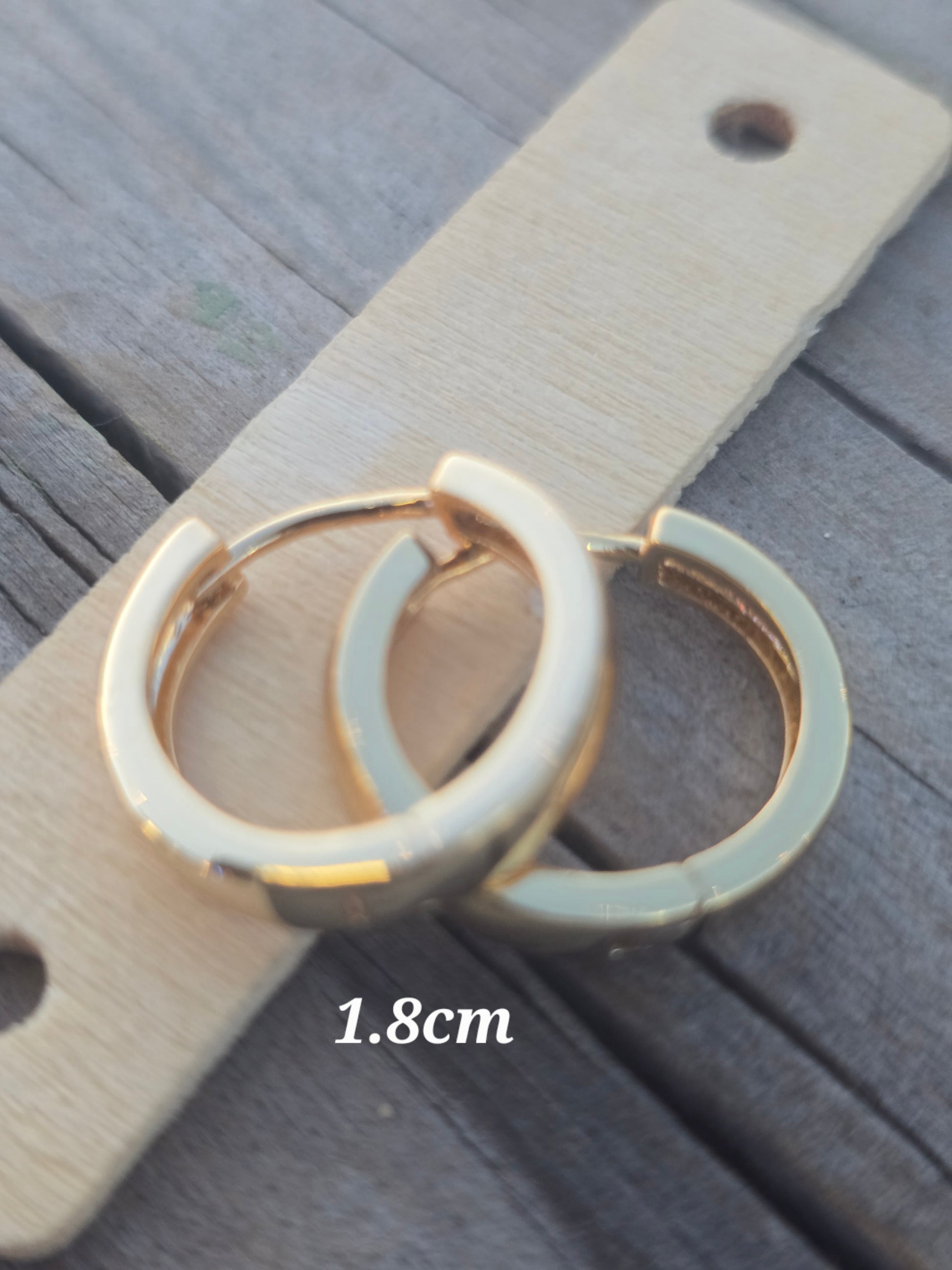Earring 14K Gold Brasilian hoops ring aros plain zarcillos aretes en gold filled lisos sencillos - Fui Fuiu Jewelry