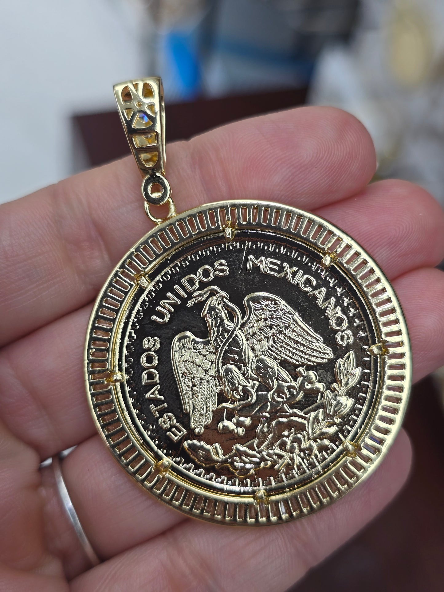 Centenario Centenary medal medalla Centenario 14K Gold laminado