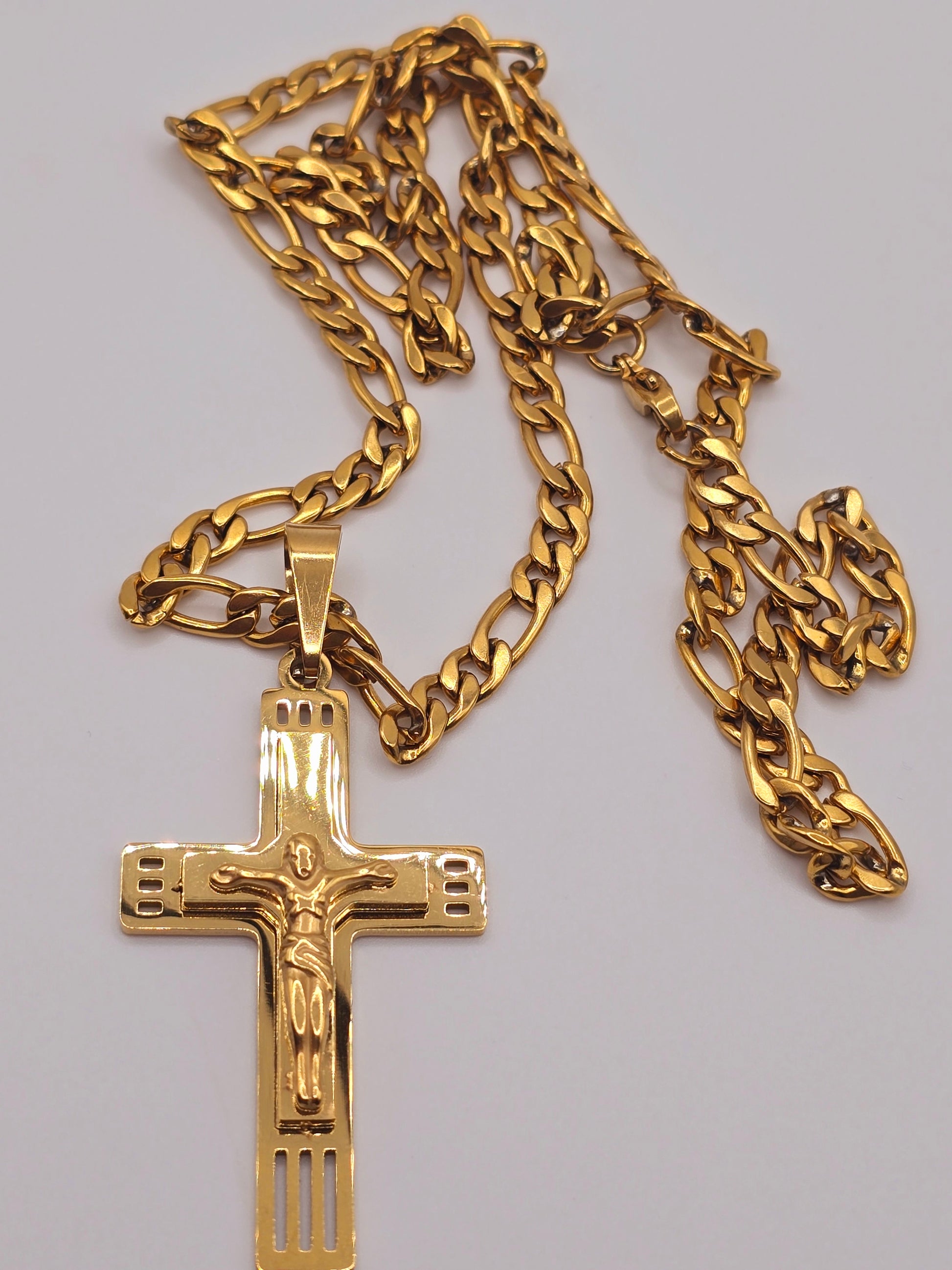 Cross Necklaces stainless crucifijo acero - Fui Fuiu Jewelry