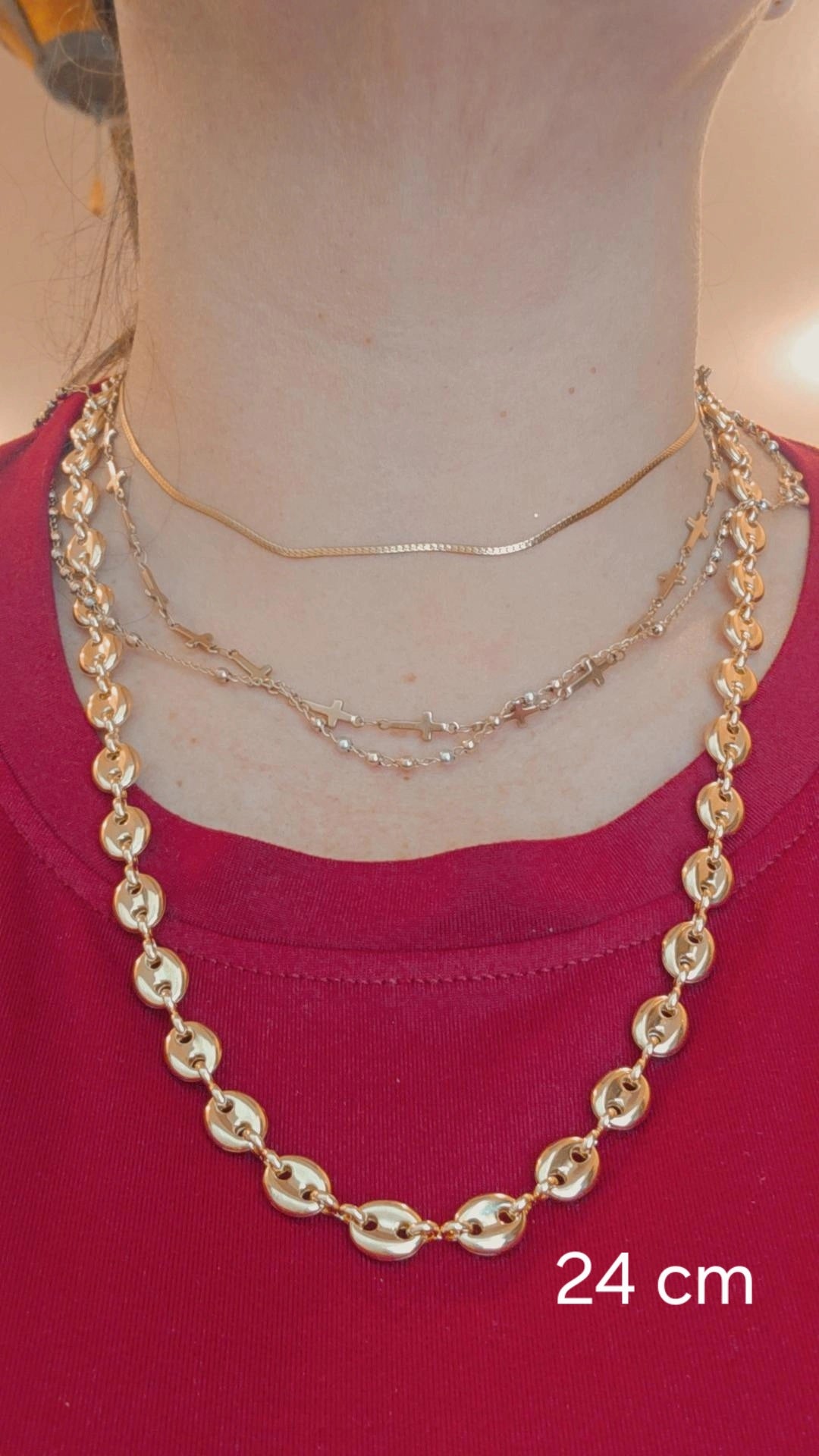 Coffee beans necklaces 14K Lamited gold Bralian Gold cadena en Oro Gold Filled Oro Brasilero 14K estilo de grano de café