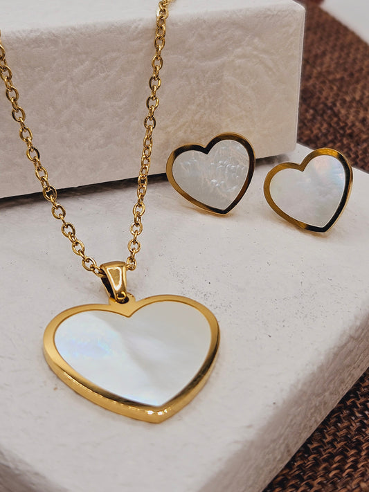 Big white heart set