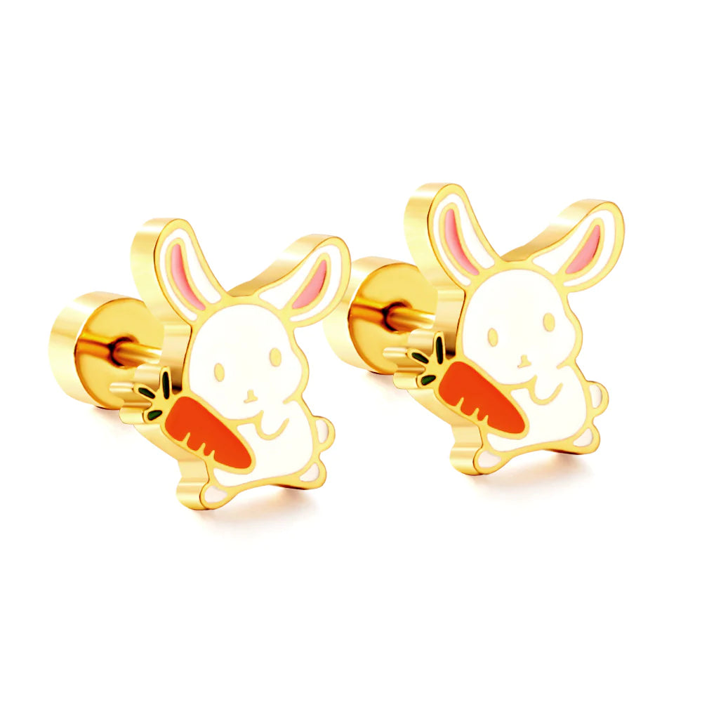 Studs enamel - Fui Fuiu Jewelry